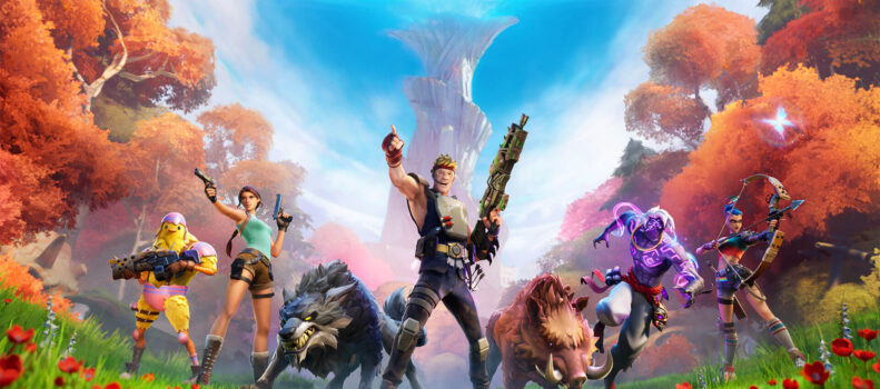 Lara in Fortnite and Square Enix Presents