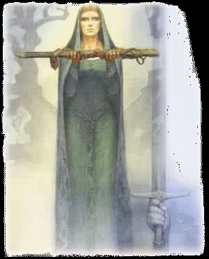 La dama del lago y Excalibur